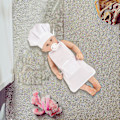 Miniatyrbild 3 av 5: Bedårande ärmlös babykock förklädesset för nyfödda pojkar