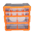 Miniatyrbillede 2 af 8: 12 Skuffer Hardware Organizer Kontor Stationær Håndværk Gennemsigtig Kasse Værksted Skrue Opbevaringskasse Beholder