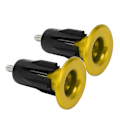 Miniatyrbilde 5 av 8: 2 stk Sykkelstyrepropper i Aluminium Legering Slitesterk Universal Terrengsykkelgrep End Plugs Gull