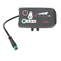 Miniatyrbillede 4 af 8: Elcykel LED Power Display Panel Elcykel Modifikation Display Måler med vandtæt 5P han-stik til 22,2 mm styre 36V