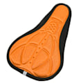 Miniatyrbild 2 av 8: Cykelsätesöverdrag Mjuk Andas Slitstark svamp Enkel installation Bekväm Concavo Convex Design Cykelsitsdyna Orange