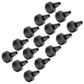 Miniatyrbilde 6 av 8: 15 stk Snooker Pool Cue Bunnhette Sett Tail Plug Beskyttelseslokk Antikollisjon Biljard Tilbehør