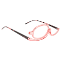 Miniatyrbillede 7 af 8: Flip Lens Forstørrelsesbriller Makeupbriller Foldbar Rotation Læsning Forstørrelsesbriller Makeup Briller til Kosmetik +1,50