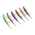Pikkukuva 2 / 8: 6 kpl Minnow-uistin, pitkä heitto, kelluva, keinotekoinen kovauistin, kala jig-uistin, wobbler