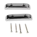 2 st Bas tumstöd Plast Anti-slip Lättvikt Jazzbasgitarr Tumfingerstöd GM04 Silver