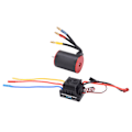 Miniatyrbilde 7 av 8: 3650 3100KV Vanntett Børsteløs Motor 60A ESC Elektrisk Regulator Lang Linje for 1/10 RC Bil