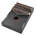 Miniatyrbillede 1 af 8: Sort 17-tangenters Kalimba med stemme nøgle Bærbar Interessant træ krop tommelpiano