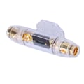 Pikkukuva 8 / 8: Sulakepidin Block Audio Power 100A AGU sisään ja ulos kultapinnoitetulla johdolla auto- ja veneäänelle
