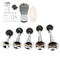 Miniatyrbilde 5 av 8: Bil 5 Trompet Sett Tune 12V med kompressor Krom Fargeerstatning for tog skip varebiler