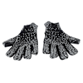Miniatyrbillede 3 af 8: Fodboldmålmandshandsker Åndbare Fodboldhandsker Professionelle Anti-Slip Fodboldhandsker Sorte Nummer 8
