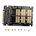 Miniatyrbild 3 av 8: M.2 NVME SATA till U.2-adapterkort NVME SATA Dual Protocol M.2 till U.2 expansionskort för 2242 2260 2280 SSD