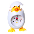 Miniatyrbild 1 av 8: Chick Väckarklocka Barn Tecknad Söt Desktop Plast Quartz Movement Väckarklocka för studenter Vit