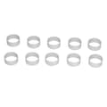 10 stk/sett rustfritt stål Moon Cake Form Sett Cookies Kjeks Cutter DIY Bakeform Sett Rund
