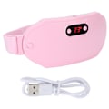 Miniatyrbild 2 av 8: Kvinnor Menstruationsvärmebälte Snabbuppvärmning Hot Compress 6 Gear Vibration Elektrisk midjemassagebälte Rosa
