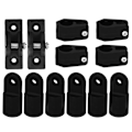 Miniatyrbilde 7 av 8: 12 stk/sett Dekk hengsler Kjeve Slide Eye End Cap Kit Tilbehør for Marine Båt Yacht 7/8in Rør