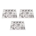 Miniatyrbilde 2 av 8: 3 stk. klare stempler DIY Interessant Holdbar Gjenbrukbar TPR Materiale Transparent Utseende Preging Scrapbooking Verktøy