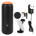 Miniatyrbillede 1 af 8: Vakuumopbevaringspose Luftpumpe Bærbar håndholdt multifunktions elektrisk vakuumpumpe til hjemrejser 100‑240V Sort Orange EU-stik