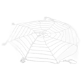 Miniatyrbild 7 av 8: 3,6 m spindelnät Halloween-dekorationer Vitt runt nät Spöklika spindelnät för utomhusfest inomhus