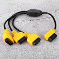 Miniatyrbillede 4 af 8: OBD2 Kabel 1 til 3 Konverter Adapter 50 cm OBD2 Forlængelse Y-Linje J1962M til 3-J1962F Splitter