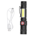 Miniatyrbild 1 av 8: USB uppladdningsbar ficklampa Mini portabel magnetisk arbetsficklampa Zoombar LED-arbetsficka för utomhusaktiviteter