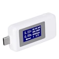 Miniatyrbillede 2 af 7: TypeC Tester Multifunktionel Dobbeltrettet Strømspænding DC Digital Voltmeter (Hvid)