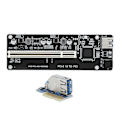Miniatyrbillede 3 af 8: PCIE til Dobbelt PCI Adapter Resin Riser Udvidelseskort med 0,6 m Tilslutningskabel