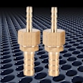 Miniatyrbillede 5 af 7: 2 stk 4--10 mm messing slange Hulling hale reducer reducerende stik kontakt
