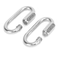 Miniatyrbilde 7 av 8: 2 stk Hurtigkobling D-Formet Låsekarabiner i Rustfritt Stål med Sekskant Skrue for Klatring (5 mm)