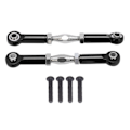 Miniatyrbillede 1 af 8: Forreste Stabilisatorarme 2,7 tommer Arme Aluminium Legering Stærk Robust RC Bil Tilbehør til 1/7 Fjernstyret Bil Sort