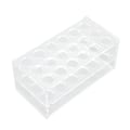 Miniatyrbilde 7 av 7: Reagensglassstativ i akryl for 17 mm rør, 18 hull, transparent, sentrifugerørstativ for 10 ml og 15 ml rør