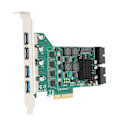 Miniatyrbillede 4 af 8: PCIE til USB 3.0 udvidelseskort uafhængig 4 kanaler 5Gbps USB3.0 3A strømforsyning PCI Express USB 3.0-kort til Windows