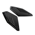 Miniatyrbilde 5 av 8: 2 stk Motorsykkel Sidepanel Luftinntak Deksel Beskyttelse Erstatning for CB650R 2019 2020 2021 Svart