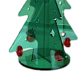 Miniatyrbild 7 av 8: Akryl julgran DIY Kit Mini Enkel installation Desktop julgran för presentdekoration M 145x195mm