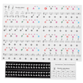 Miniatyrbild 2 av 8: Piano Key Sticker Elektronisk orgel Universaltangenter Transparent notation PasterdekorationFärgglad