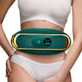 Miniatyrbild 5 av 8: Elektrisk bukmassagerare Smart högfrekvent vibration långt infraröd Elektrisk värmedyna för midja Mage Rygg Grön