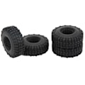 Miniatyrbild 7 av 8: 4 st RC-däck 1,0 tum All Terrain RC-gummidäckssats med skuminsatser för Axial SCX24 1/24 RC-krypare