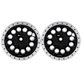 Pikkukuva 8 / 8: 2st RC-vanteet ammattimainen alumiiniseosvanteet Axial SCX6 1/6 RC-autolle Balck