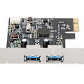 Miniatyrbild 7 av 8: USB3.0-expansionskort 2-portar 5 Gbps hastighet PCIE-kortdator High-Speed ​​Conversion Adapter