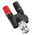 Miniatyrbillede 1 af 8: Hane til 4MM Bindingsstolper Bananplugg Jack Koaksial Adapter Connector BNC Hane Terminaler