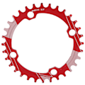 Miniatyrbillede 1 af 8: Lebycle 104BCD Rund Smal Bred Kædering MTB Cykel 32T Kransæt Tandplade Dele Rød