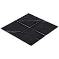 Pikkukuva 6 / 8: 4 kpl Paksu PVC-laatta-tarra Vedenkestävä itseliimautuva lattiatarra keittiöön ja kylpyhuoneeseen (30x30cm DLSF01 musta)