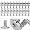 Miniatyrbild 6 av 8: 20st 8*13,5 mm metallnit Kulspikar Läderhantverksdubbar DIY Kläder Skor Dekor (silver)