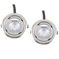 2 STK 20W Halogenpære til emhætte 65mm Klart Glas 12V AC til udsugning og ventilatorbelysning Silver