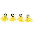 Miniatyrbilde 1 av 8: 4 stk Flufiske Flyte Skum Strike Indicators Drift Krok Plassering Floats Bobbers Gul