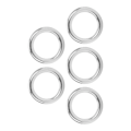 Miniatyrbillede 7 af 8: 5 stk runde ringe svejset rustfrit stål Holdbar robust bøjle til navigationsbåde udendørs 3x25mm