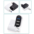 Miniatyrbild 2 av 3: Vit 3-Port USB 3.0 Hub Splitter för Bärbara Datorer