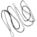 Miniatyrbilde 8 av 8: 12 tråder Tradisjonell recurve bueskyting buesnor Polyester erstatningsbue snor