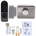 Miniatyrbillede 1 af 8: WIFI Dørlås Fingeraftryk Kodekort IC-kort Nøglekabel Gratis Digital Gate Access Control til TUYA