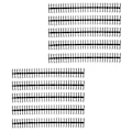 Miniatyrbilde 8 av 8: 10 stk Bindende rygger Spiraler Spoler Kammar 30 hull plaststripe for løsblad 1/2in Diameter Svart