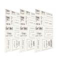 Miniatyrbilde 2 av 8: 3 stk. klare stempler DIY Interessant Holdbar Gjenbrukbar TPR Materiale Transparent Utseende Preging Scrapbooking Verktøy